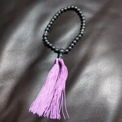 黒紫数珠 タッセル付き