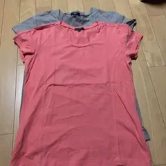 DHC 半袖シャツ　オレンジとブラウン 2枚　LL