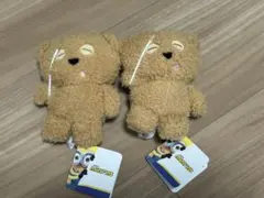 新品未使用 タグ付き 2点セット ミニオンズ ティム マスコット キーホルダー