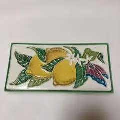 イタリア製　飾り　タイル　焼物