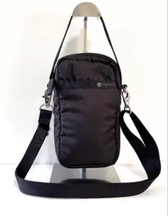 レスポートサック　ブラック スマホショルダーバッグ