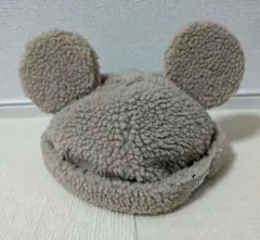 週末限定！ディズニーファンキャップ　ボア　耳付き　ベージュ