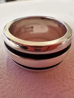 ティファニー ダブルライン グルーブドリング リング 指輪　sv925　8号