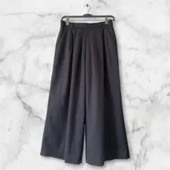 green label relaxing ワイドパンツ ブラックＬ(40)