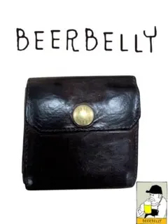 BEERBELLY 二つ折り財布 ダークブラウン