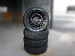 ◇新品ホワイトレター155/65R14+中古再塗装スチールセット ekワゴン 