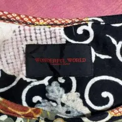 WONDERFUL WORLD 和柄 菊模様 半袖カットソー