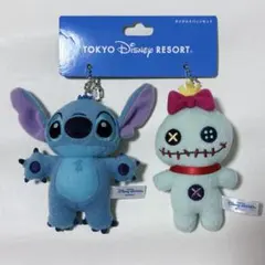 東京ディズニーランド ぬいぐるみバッジセット スティッチ&スクランプ