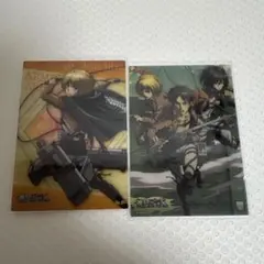 進撃の巨人　アルミン　ミカサ　エレン　クリアカード　まとめ売り