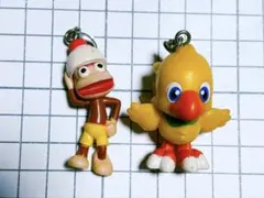 レア　チョコボ　サルゲッチュ　マスコットキーホルダー　2体まとめ売りのサムネイル