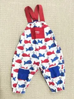 OshKosh B'gosh オシュコシュ クジラ柄 サロペット オーバーオールのサムネイル