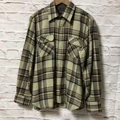 アロー arrow チェックシャツ アクリル 80s 好配色 美品