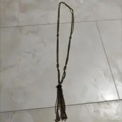 タッセル ロングネックレス ゴールドカラー
