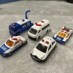 警察ミニカー 5台セット
