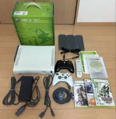 XBOX 360 アーケード★動作確認済み★箱付き★ゲームソフトおまけ付★