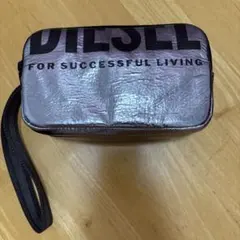 DIESEL ポーチ メタリックパープル