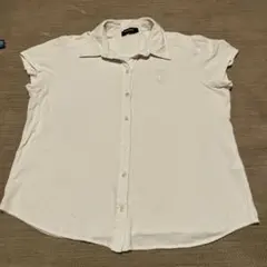 EAST BOY 半袖シャツ　白 伸縮素材