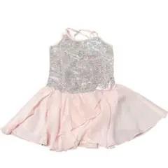 ピンク スパンコール バレエ　レオタード　発表会　子ども　女の子