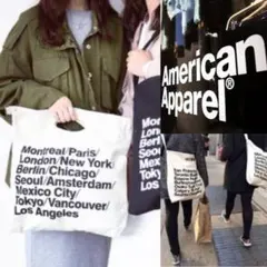 American Apparel 都市 ロゴ デザイン ショルダーバッグ