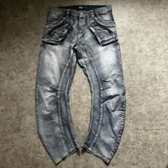 【purple&yellow】（L）banana デニム ギミックY2K