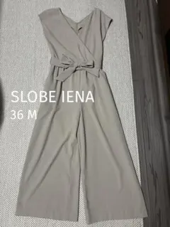 SLOBE IENA Vネック オールインワンパンツ リボン付きのサムネイル