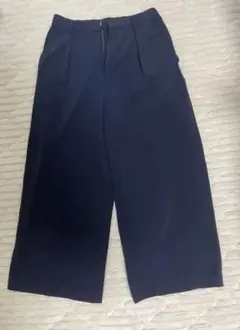 黒 ワイドパンツ