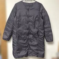 美品♡無印良品 ライトダウンコート チャコールグレー Mサイズ ダウンジャケット