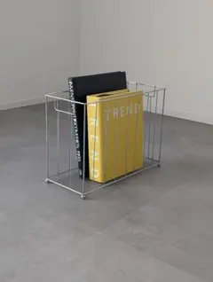 USED/エキスパンドメタル ワイヤーマガジンラック モダン ミニマル