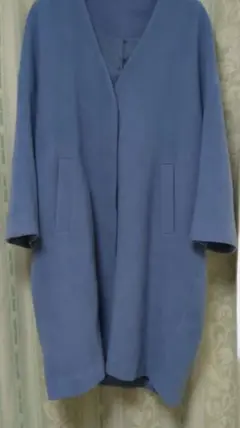 新品得価！　ミラオーウェン　ノーカラー　ロングコート　　29800円→