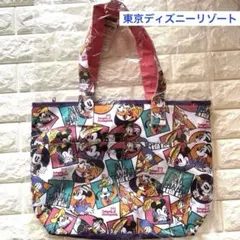 東京ディズニーリゾート　総柄トートバッグ　ミッキーマウス　ミニーマウス　ドナルド