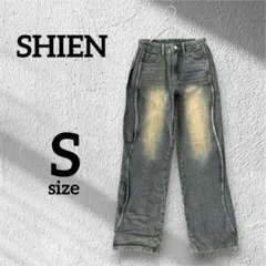 SHEIN DAZY ワイドレッグジーンズ ウォッシュ Sサイズ