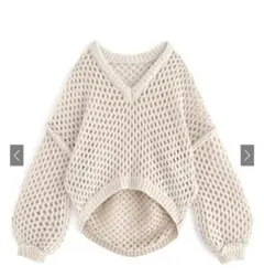 グレイル　タグ付き　ハニカムニットトップス 【an1228】No.3