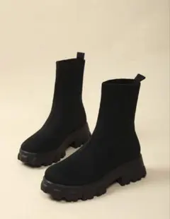 新品未使用 SHEIN ニットブーツ スニーカーブーツ ハイカット