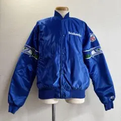 希少 80s USA製 STARTER スターター ナイロンスタジャン L 青のサムネイル