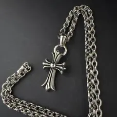 クロス ネックレス シルバー S925 60cm クロム - メルカリ