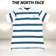THE NORTH FACE ノースフェイス ボーダー 半袖 ポロシャツ Lのサムネイル