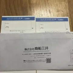 商船三井 フェリーサービスクーポン券 5000円分 2枚のサムネイル