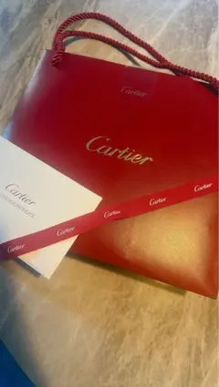Cartier 赤 ショップ袋 - メルカリ