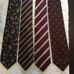 ネクタイ　クリーニング済　4本セット　コムサデモード1本、ダーバン3本