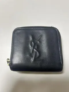 YSL ブラックレザー 二つ折り財布