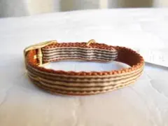 超小型犬　リードッグ　ピンバックル　SS　 首輪　ブラウン