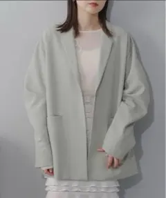 kastaneデザインオーバージャケットミント