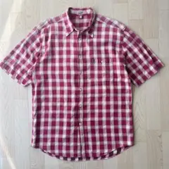 Guess Jeans ピンク色 チェック柄 半袖 シャツのサムネイル