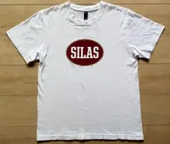 ☆SILAS（サイラス）オーバルロゴプリントTシャツ M 白 バックプリント