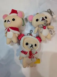 リラックマ コリラックマ　ラグジュアリークリスマスマスコット　レトロ