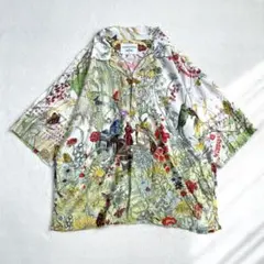 美品 nikoand... ツモリチサト コラボ オープンカラーシャツ 開襟