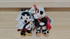 京都ポルタ限定 ぬいぐるみキーチェーン ミッキー・グーフィー 2点