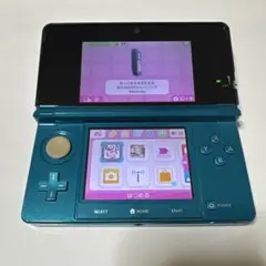 動作確認済み品 Nintendo 3DS アクアブルー 本体のみ タッチペンなし