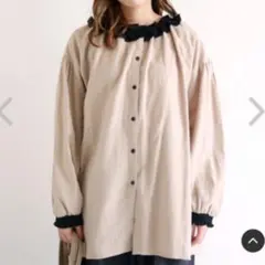 【新品未使用】サマンサモスモスSamansa Mos2 配色襟フリルブラウス