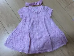 babyGAP ギンガムチェックシャツワンピース